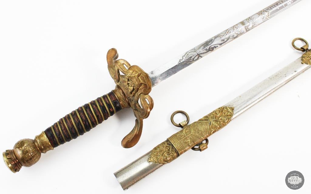 Patriachs Militant Independant Order of Odd Fellows Ceremonial Sword & Scabbard (1 of 19)