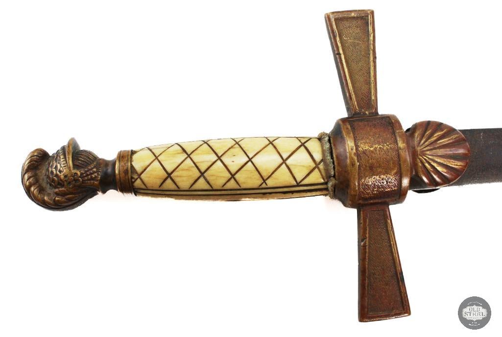 U.S. Civil War Era Model 1840 Militia NCO Sword - 20.5 Inch Blade - 2