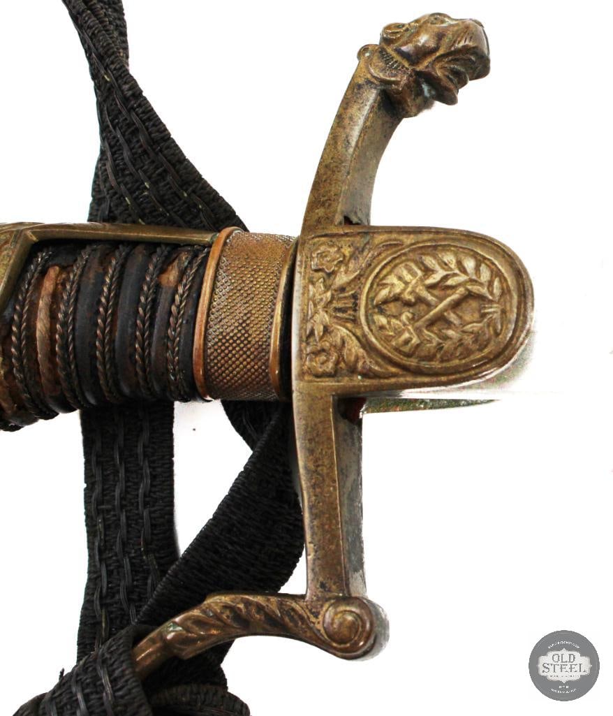 German / Prussian Military Sabre W/ Scabbard & Sword Knot - 6