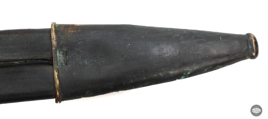 U.S. Navy 1842 Naval Cutlass Brass Grip W/ Scabbard - 14