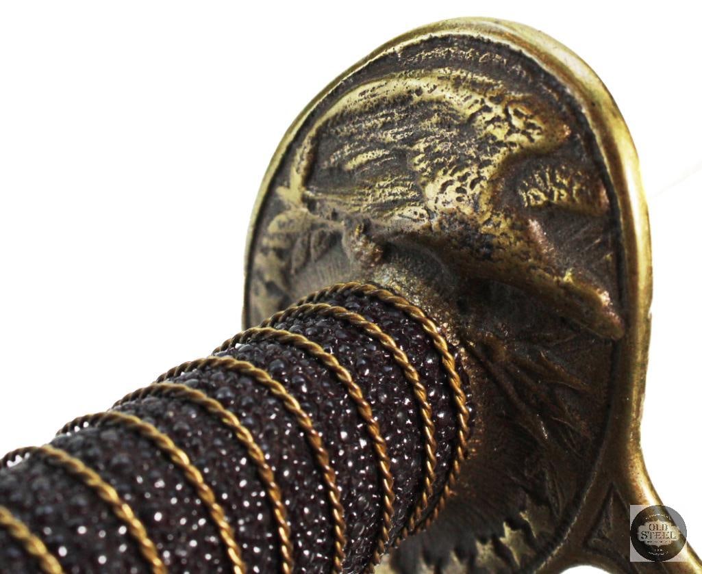 U.S. Model 1872 Cavalry Officer Sword W.A. Raymond New-York W/ Scabbard & Belt - 10