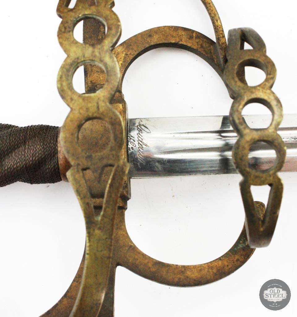 Unknown Made Rapier Style Sword MFG C. 1500-1600 W/ Scabbard - 3