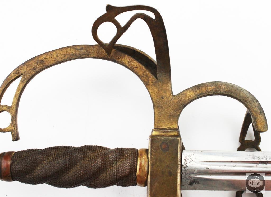 Unknown Made Rapier Style Sword MFG C. 1500-1600 W/ Scabbard - 7