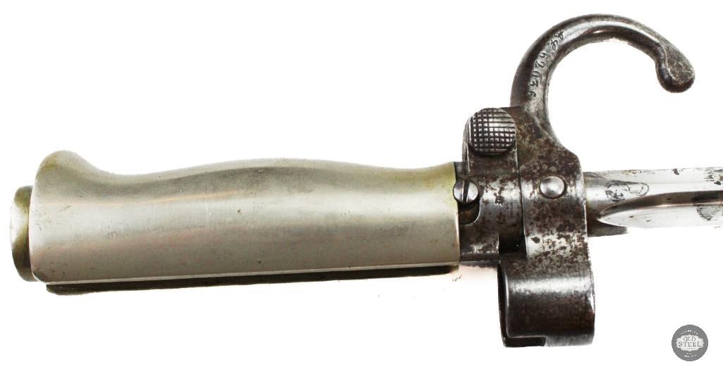 WW1 French Lebel Quilion Cruciform Bayonet W/ Scabbard - 3