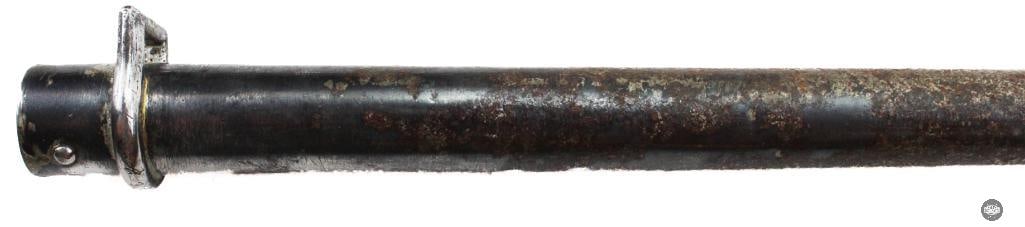 WW1 French Lebel Quilion Cruciform Bayonet W/ Scabbard - 5