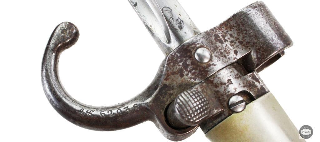 WW1 French Lebel Quilion Cruciform Bayonet W/ Scabbard - 8