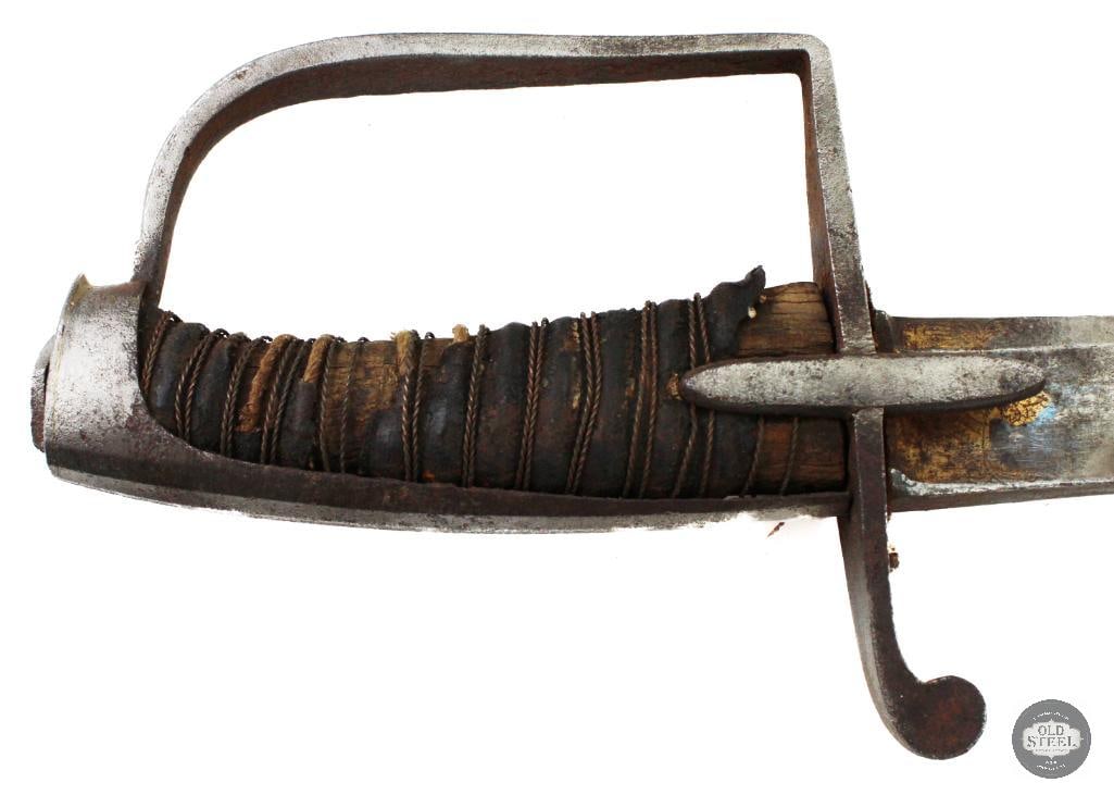 Rare Antique Prussian Hussar's Cavalry Sword W/ Scabbard - 33 Inch Blade - 5