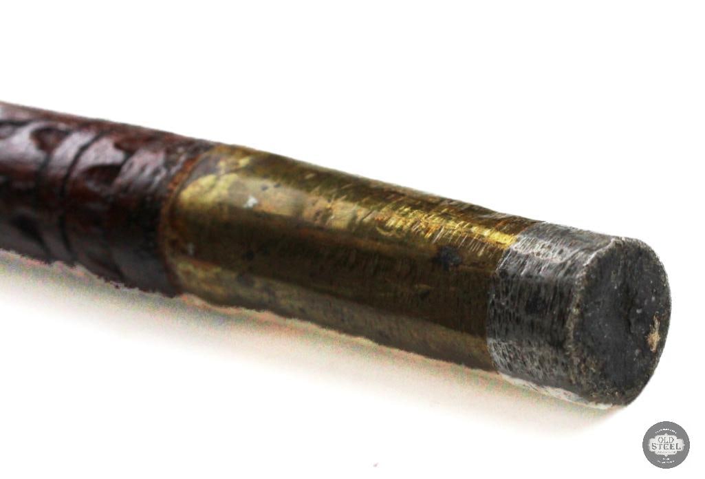 Handmade Cane Sword With Brass Fittings - 25 Inch Blade - 10