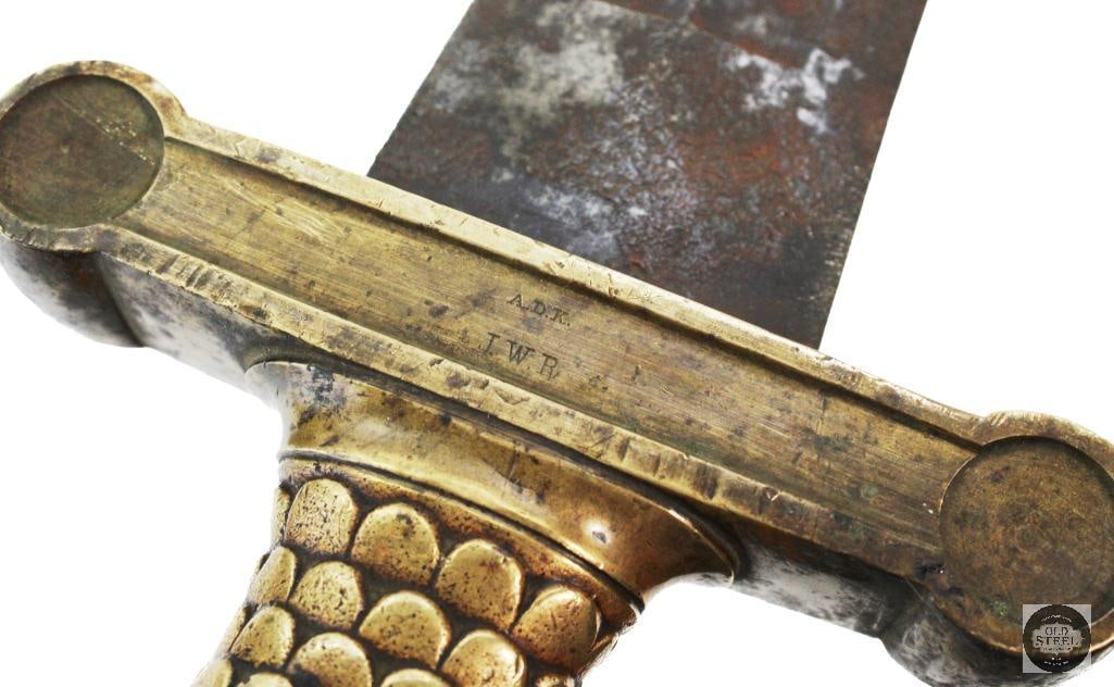 U.S. Civil War Confederate Artillery Short Sword Gladius - 19 Inch Blade - 8