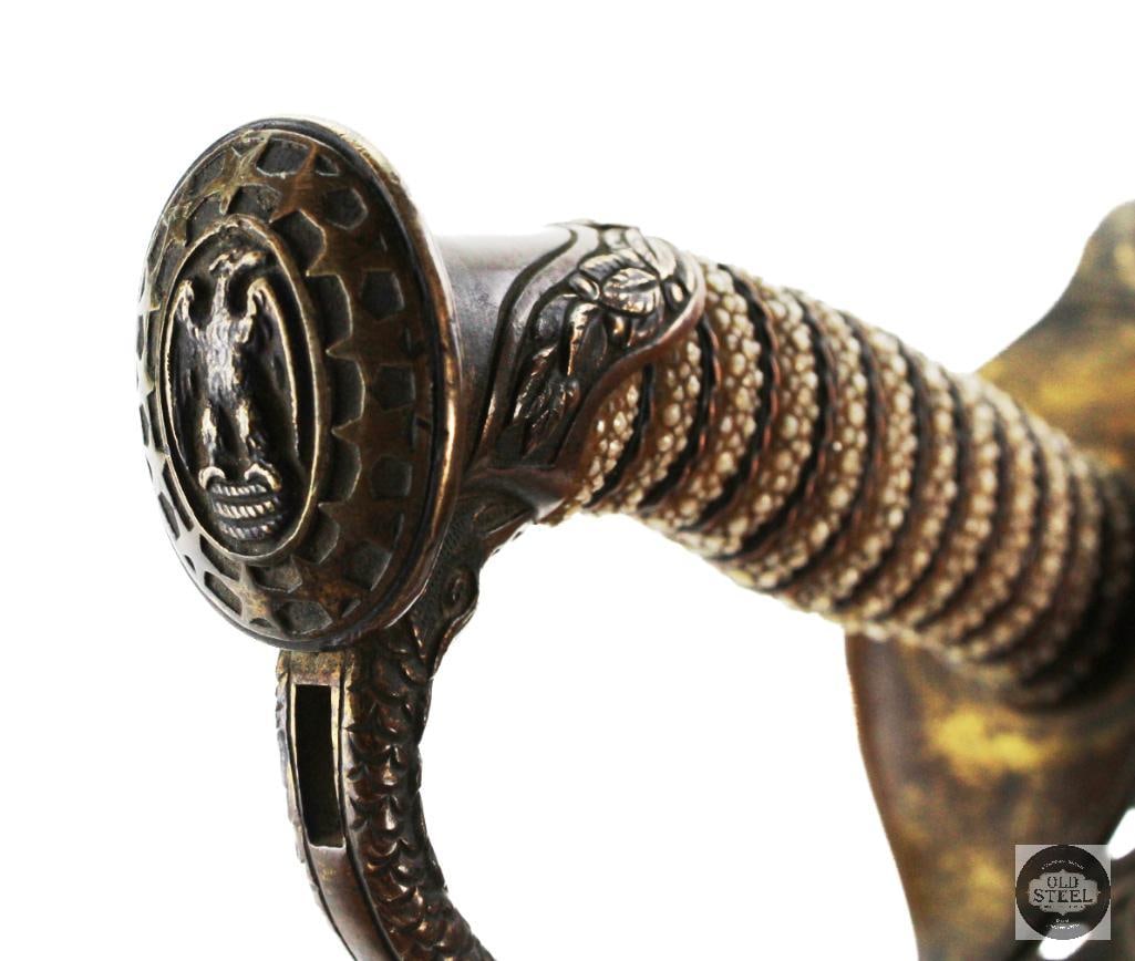 Civil War Era U.S. Navy 1852 Officer Sword - Made by Baron - 10