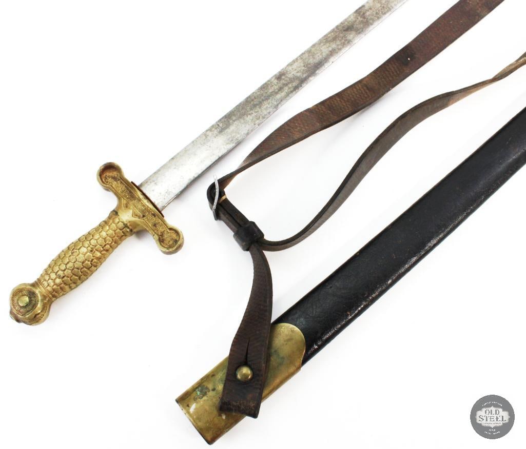 U.S. Navy 1871 Short Sword Gladius W/ Scabbard & Belt - 20 Inch Blade: U.S. Navy 1871 Short Sword Gladius W/ Scabbard & Belt - 20 Inch Blade THIS ITEM IS AS PICTURED WITH NO FURTHER ATTACHMENTS. ALL SALES ARE FIN