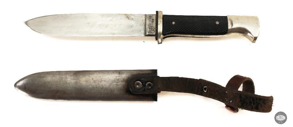 Hitler Youth Knife and Scabbard - RZM M7/80 40 - WWII German - 3