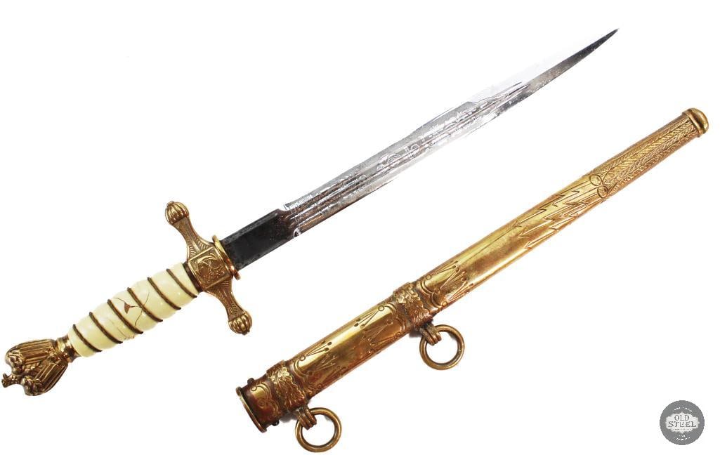 WW2 German Kriegsmarine Dirk W/ Sheath - Eikhorn (1 of 19)