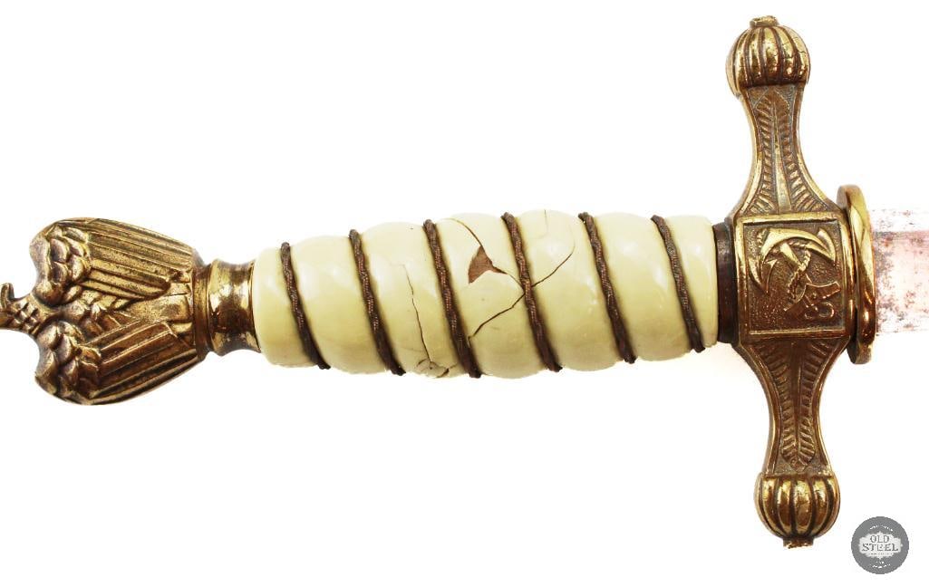 WW2 German Kriegsmarine Dirk W/ Sheath - Eikhorn - 2
