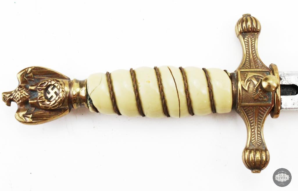 WW2 German Kriegsmarine Dirk W/ Sheath - Eikhorn - 6