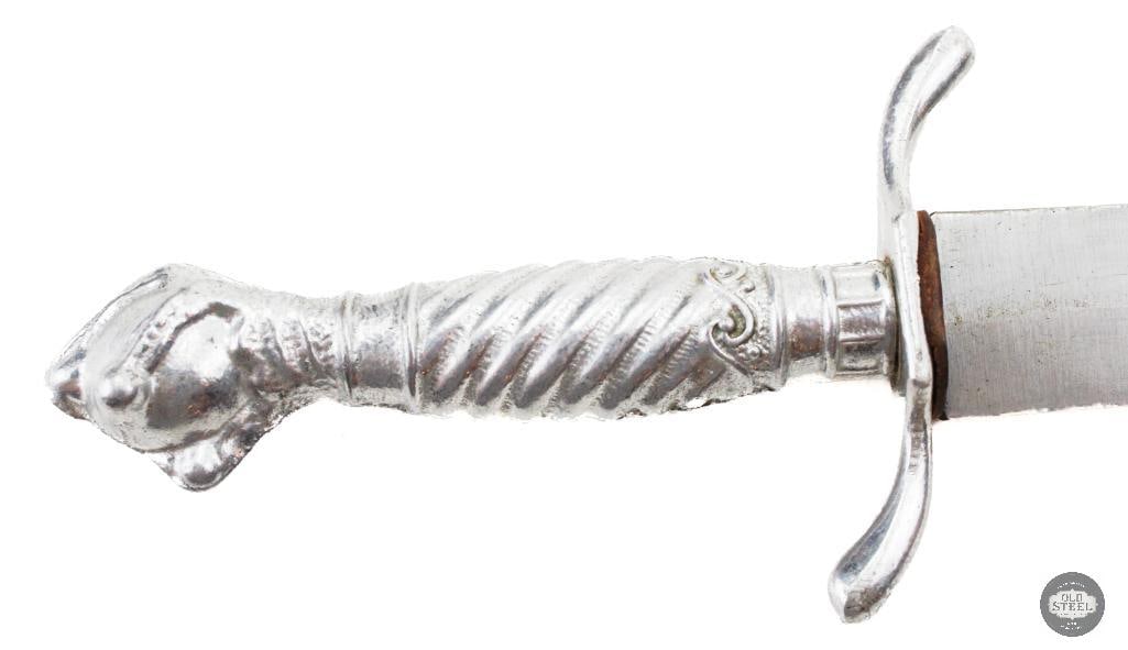 German Made Korium knife W/ Leather Sheath - 6 Inch Blade - 2