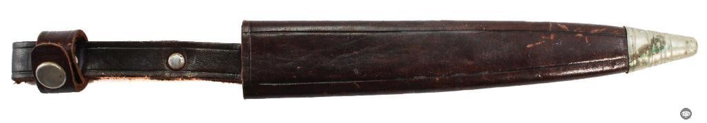 German Made Korium knife W/ Leather Sheath - 6 Inch Blade - 9