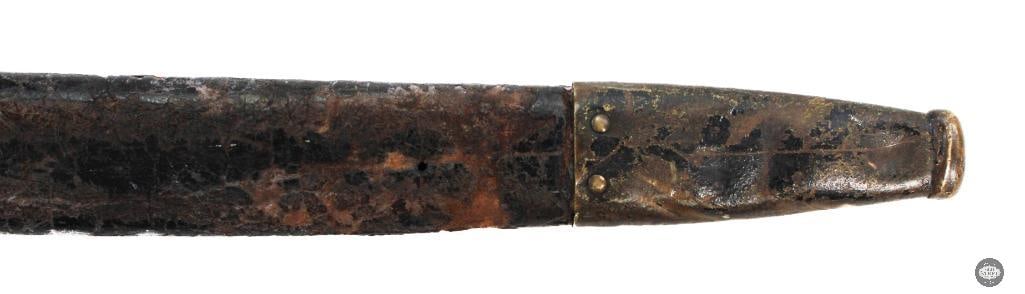 U.S. Collins & Co. Plymouth Rifle Bayonet Yatagan Style W/ Scabbard - 10