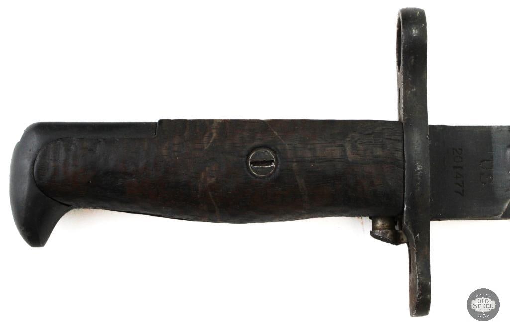 16 Inch M1903 Bayonet W/ Canvas & Leather Scabbard - 5