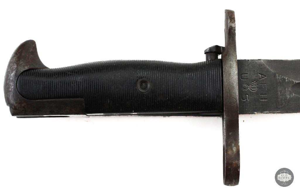 U.S. M1 Garand Bayonet 10 Inch AFH WW2 W/ Scabbard - 2