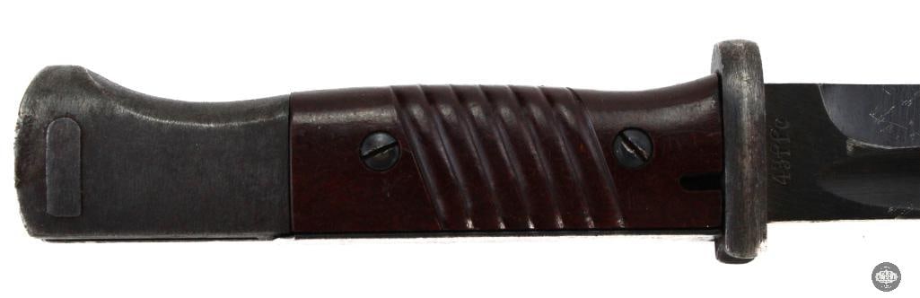WW2 German K98K 43ffc Marked Bayonet W/ 43ffc Scabbard - 2