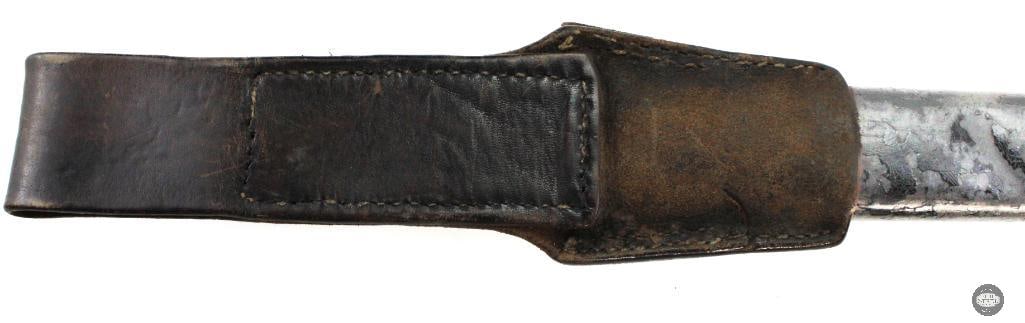 Austrian M1873 Werdl Rifle NCO's Saber Bayonet W/ Scabbard & Frog - 12