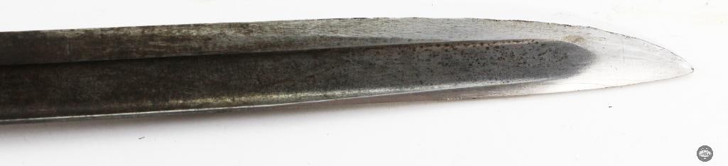 Austrian M1873 Werdl Rifle NCO's Saber Bayonet W/ Scabbard & Frog - 7