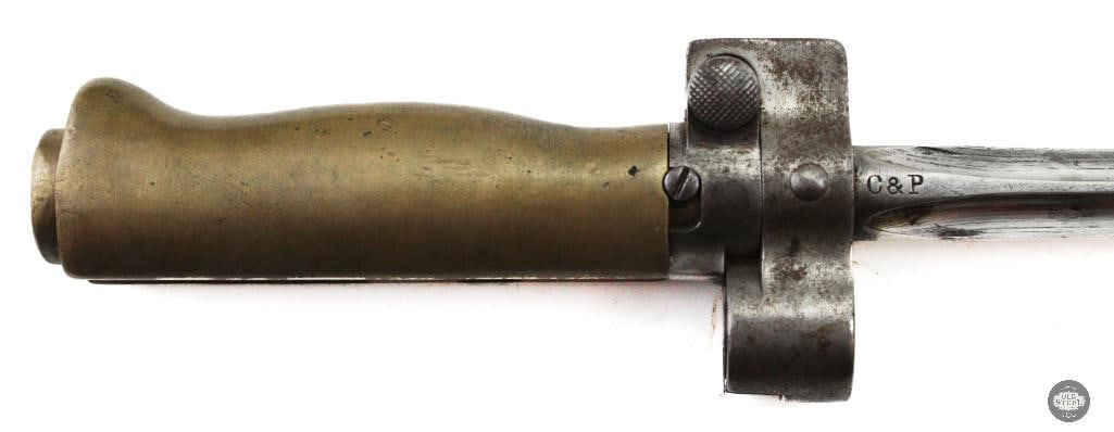 WW1 French Lebel Spike Bayonet & Scabbard - 3