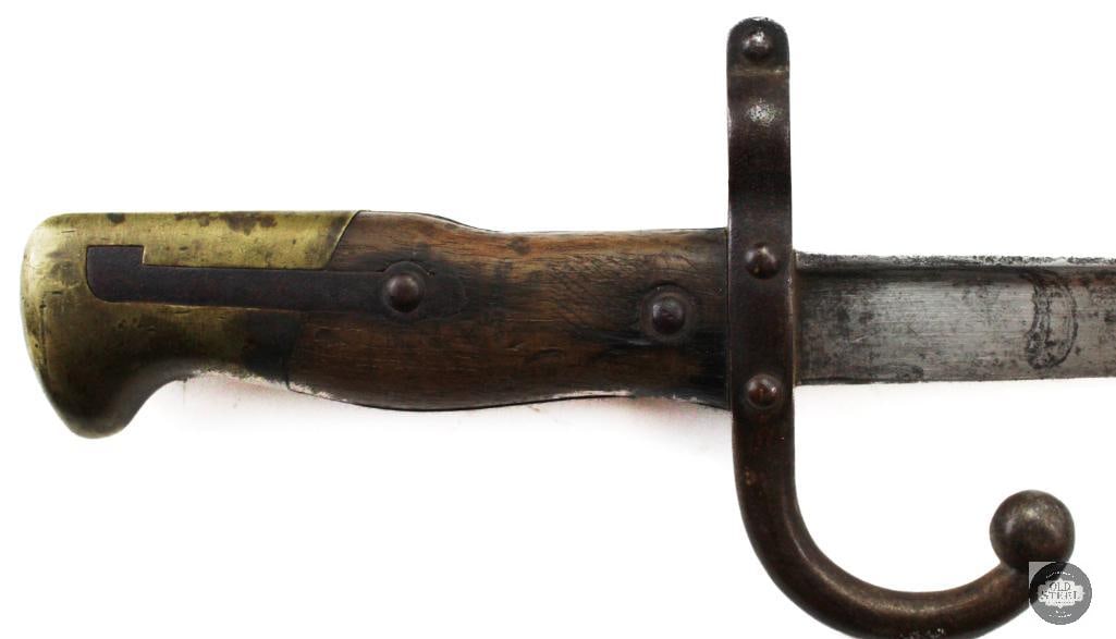 Original French Yataghan Sword Bayonet - 22.5 Inch Blade - 13