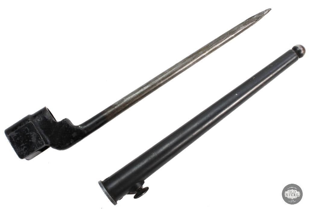 British Lee Enfield No4 Mk1 "Pig Sticker" Spike Bayonet W/ Scabbard - 6