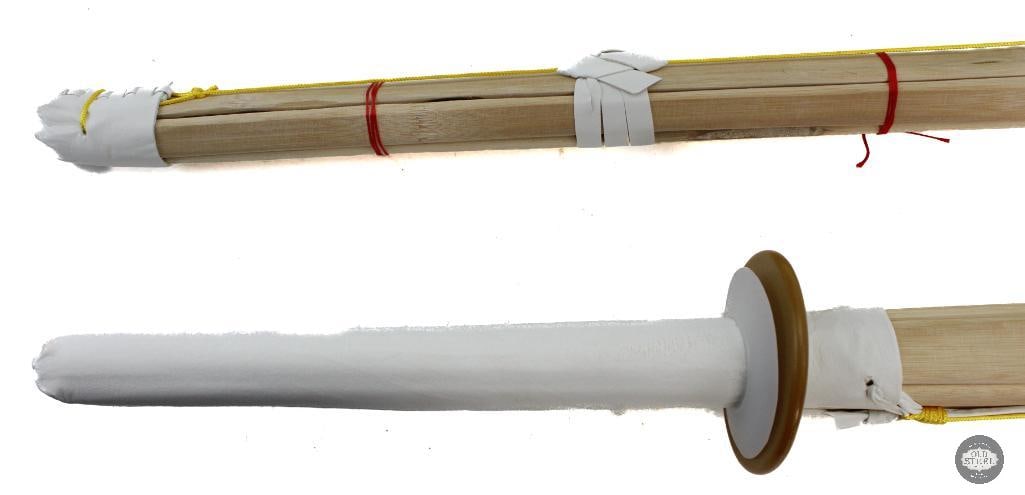 Pair of Kendo Japanese Style Bamboo Training Swords - 2