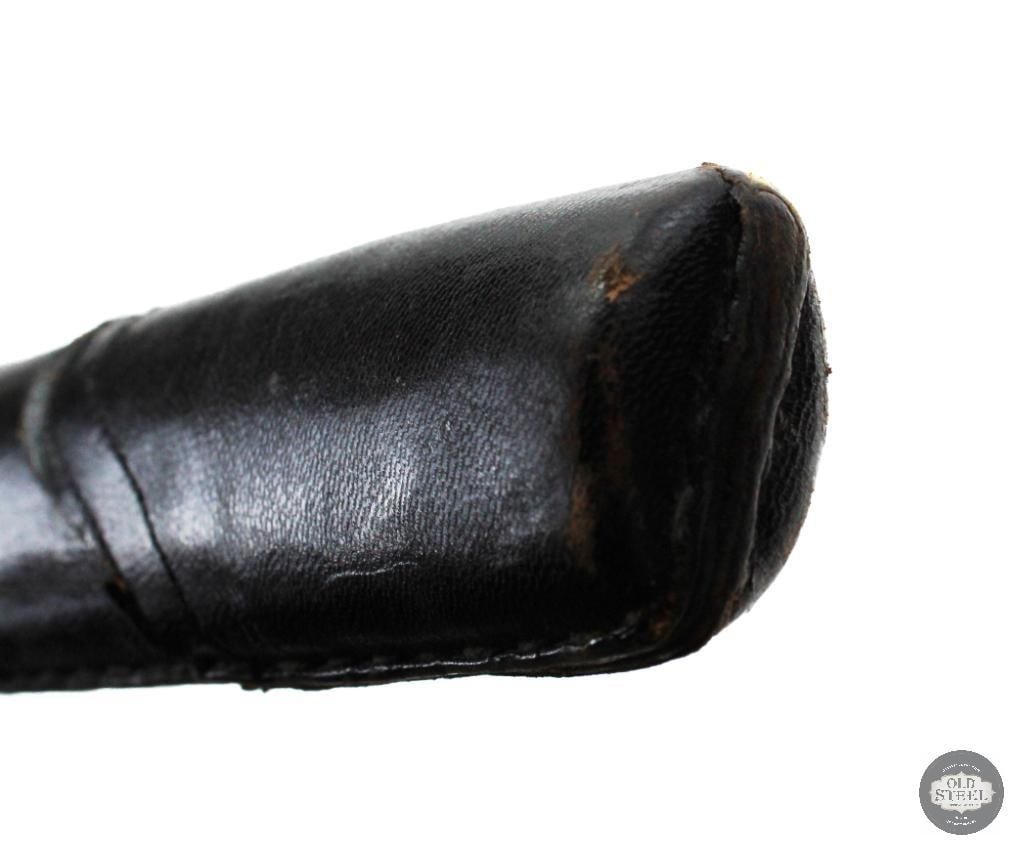 Original Japanese Katana With Scabbard - 25 Inch Blade - Leather Wrapped Scabbard - 12