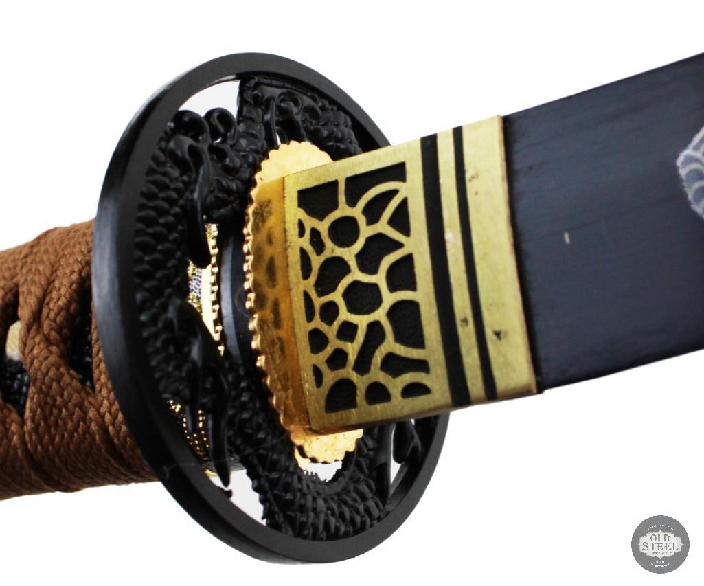 Japanese Style Short Sword With Scabbard - 12 Inch Blade - 6