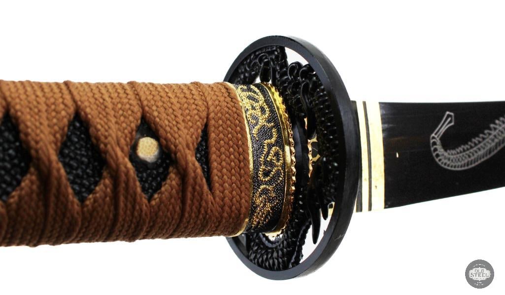 Japanese Style Short Sword With Scabbard - 12 Inch Blade - 7