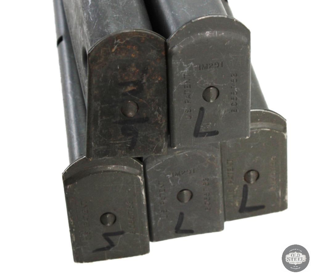 Lot of 5 Military Surplus Beretta 92 / M9 Magazines 15 Round Capacity - 3