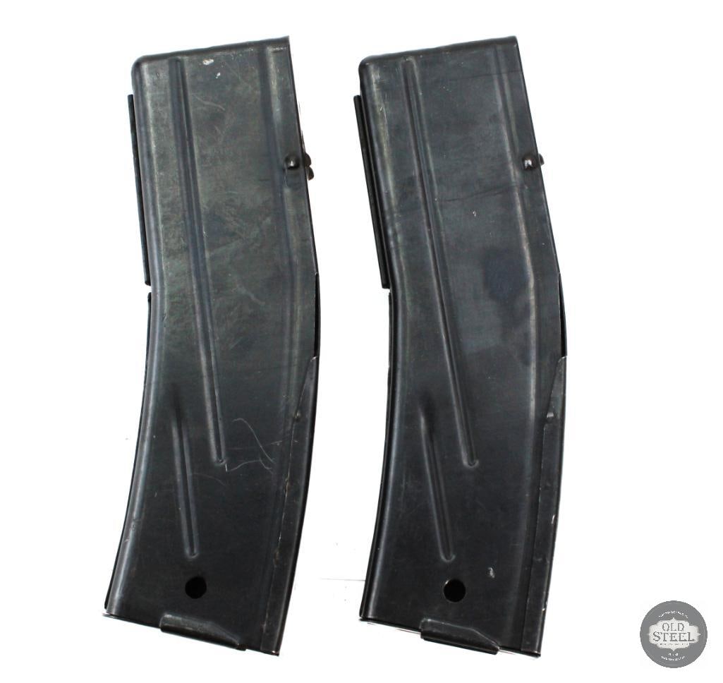 Two M2 Carbine Style 30 Round Magazines: Two M2 Carbine Style 30 Round Magazines THIS ITEM IS AS PICTURED WITH NO FURTHER ATTACHMENTS. ALL SALES ARE FINAL. PLEASE REFER TO THE AUCTION DESCRIPTION, LOT #1 DESCRIPTION AND