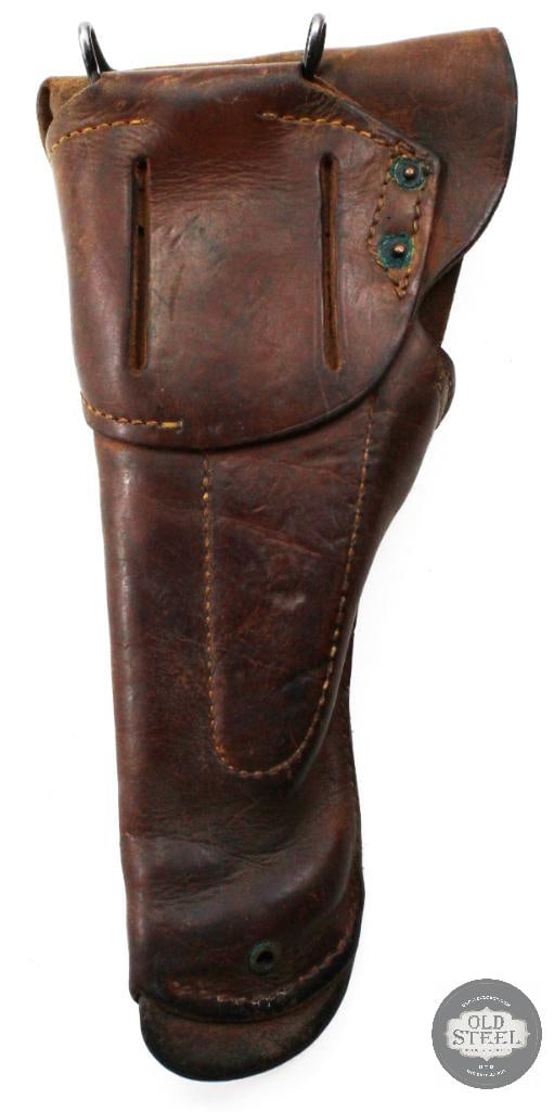 Original WW2 Era M1911 M1911A1 Brown Leather Holster - 2