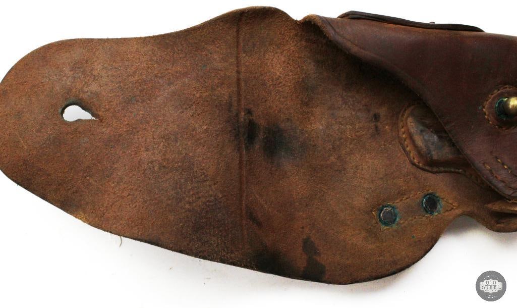 Original WW2 Era M1911 M1911A1 Brown Leather Holster - 3