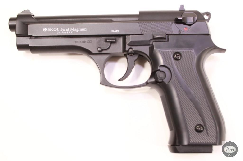 Beretta 92 style EKOL Firat Magnum Blank Gun 9mm P.A.K. W/ 150 Rounds of 9mm P.A.K. - NOT A FIREARM - 3