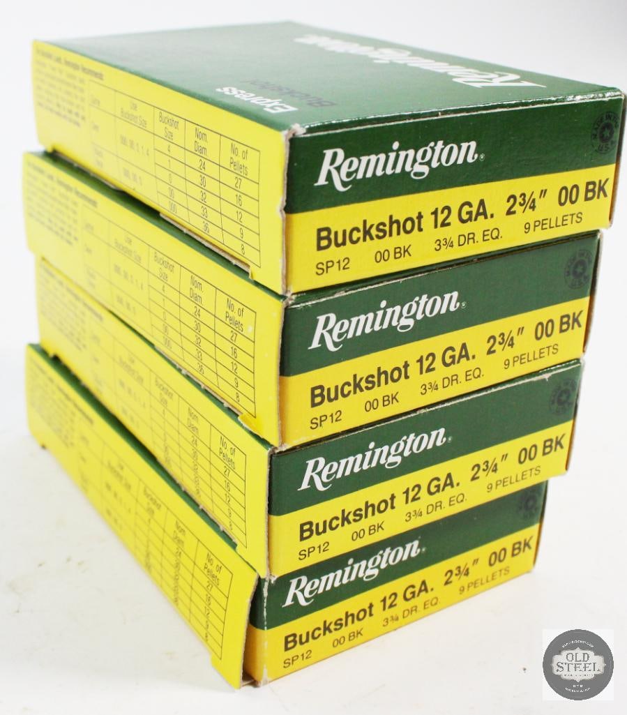 20 Rounds - 12 Ga Remington 00 Buckshot: 20 Rounds - 12 Ga Remington 00 Buckshot THIS ITEM IS AS PICTURED WITH NO FURTHER ATTACHMENTS. ALL SALES ARE FINAL. PLEASE REFER TO THE AUCTION DESCRIPTION, LOT #1 DESCRIPTION AND