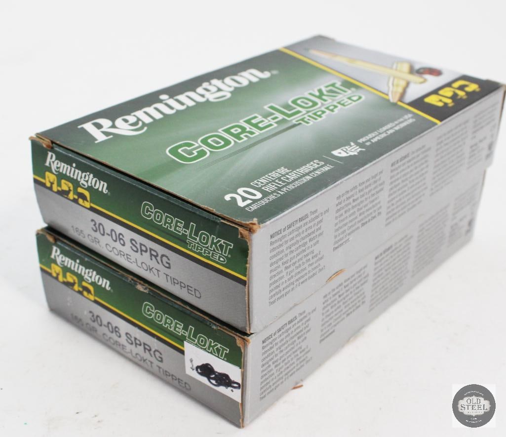 40 Rounds - Remingotn 30-06 Springfield 165 Grain Ammo - 2