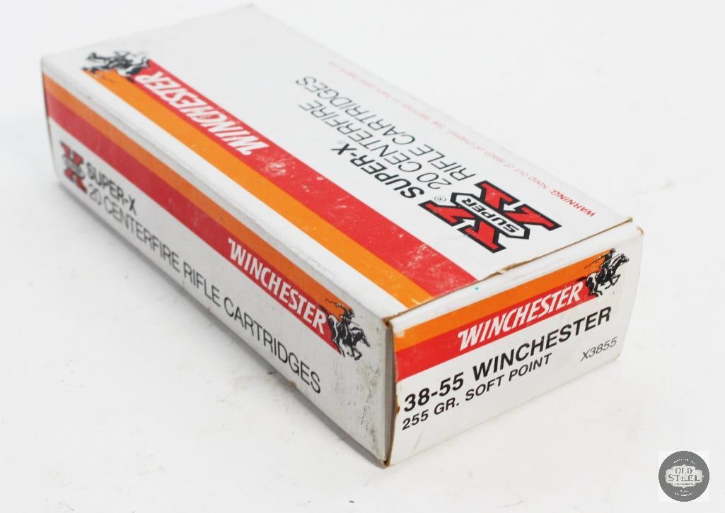 20 Rounds - 38-55 Winchester Super X 255 Grain Soft Point: 20 Rounds - 38-55 Winchester Super X 255 Grain Soft Point THIS ITEM IS AS PICTURED WITH NO FURTHER ATTACHMENTS. ALL SALES ARE FINAL. PLEASE REFER TO T