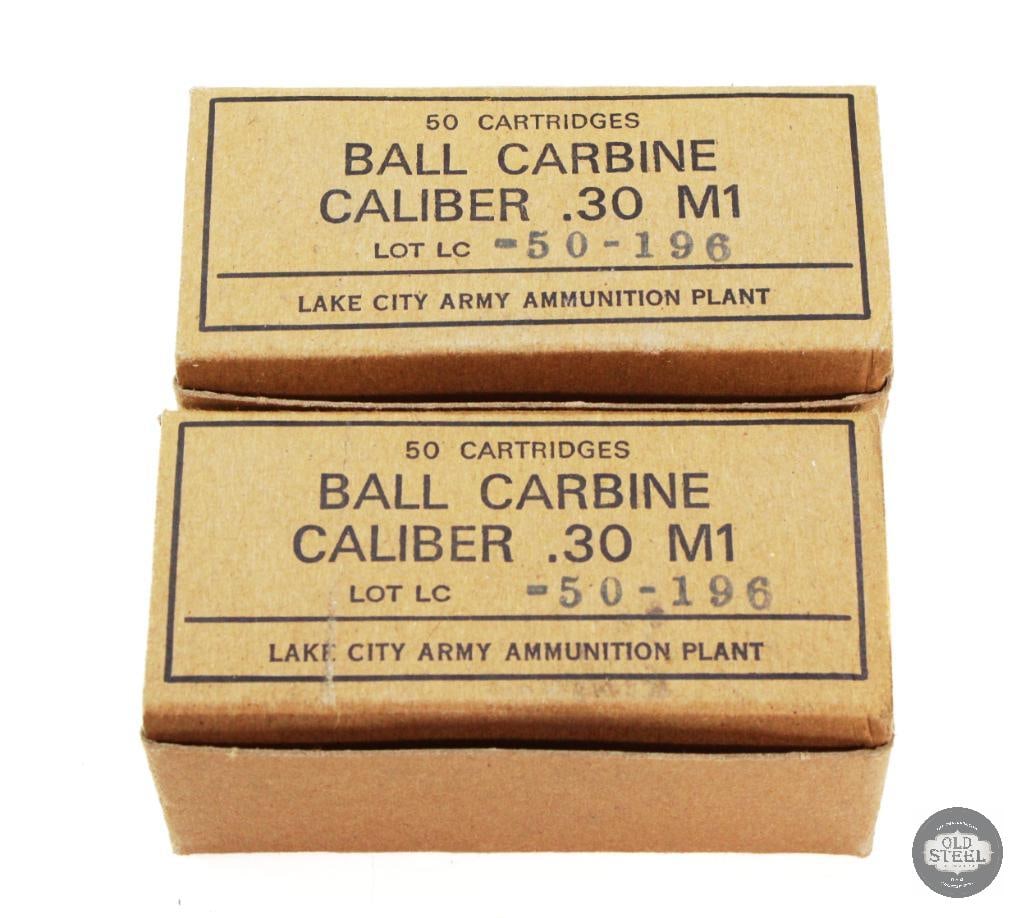 100 Rounds - 30 Carbine Ammo Lake City: 100 Rounds - 30 Carbine Ammo Lake City THIS ITEM IS AS PICTURED WITH NO FURTHER ATTACHMENTS. ALL SALES ARE FINAL. PLEASE REFER TO THE AUCTION DES