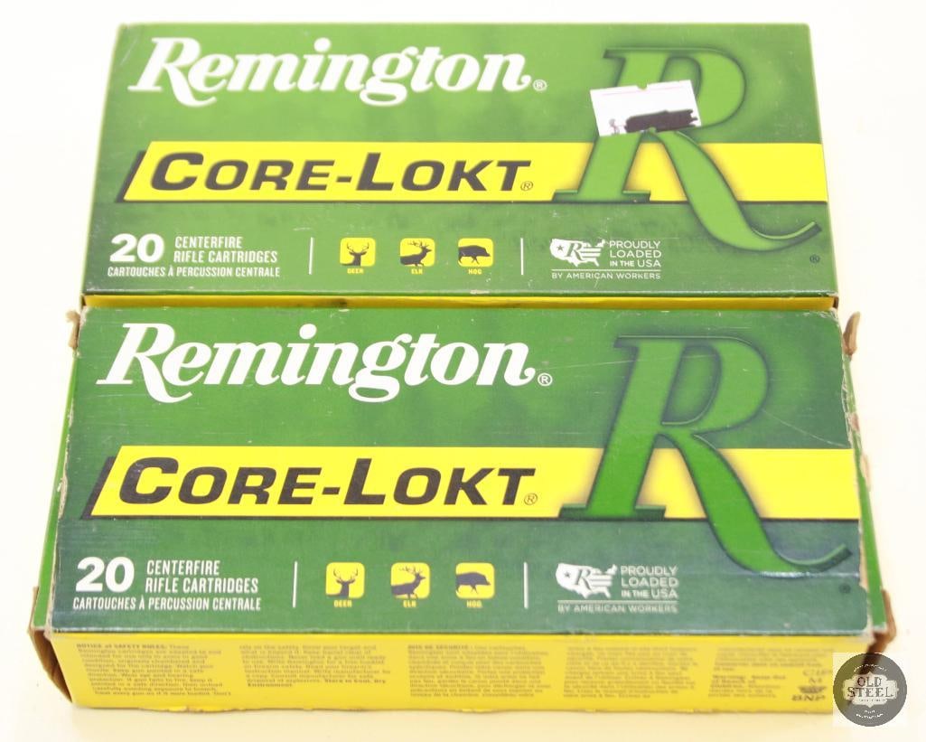 2 Boxes Remington Core-Lokt 30-30 WIN 150gr SP Ammunition - 40rds: 2 Boxes Remington Core-Lokt 30-30 WIN 150gr SP Ammunition - 40rds THIS ITEM IS AS PICTURED WITH NO FURTHER ATTACHMENTS. ALL SALES ARE FINAL. PLEASE REFER TO THE AUCTION DESCRIPTION, LOT
