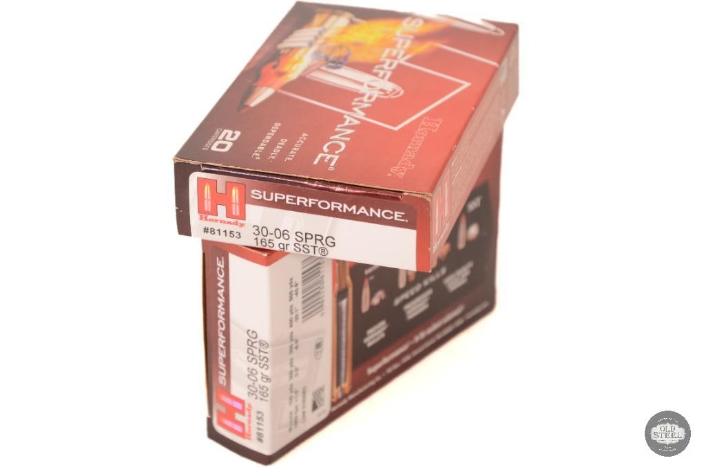2 Boxes Hornady Superformance 30-06 SPRG 165gr SST Ammunition - 40rds (1 of 1)