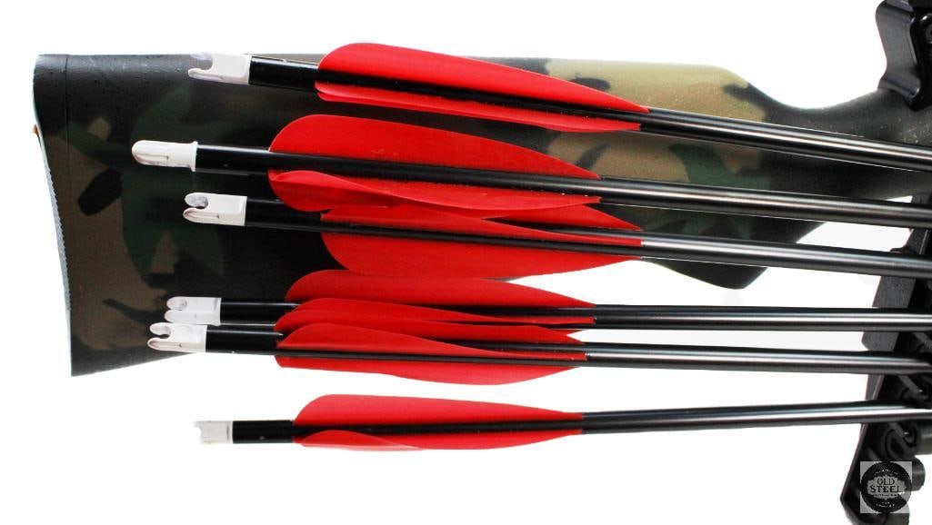 PSE 150 LB Draw Weight Crossbow Kit W/ Arrows, Transport Bag, Glove, Leupold Scope, & Extras - 6