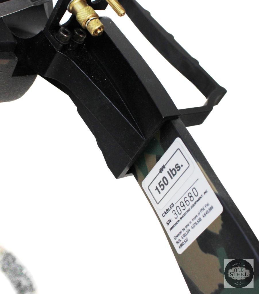 PSE 150 LB Draw Weight Crossbow Kit W/ Arrows, Transport Bag, Glove, Leupold Scope, & Extras - 9