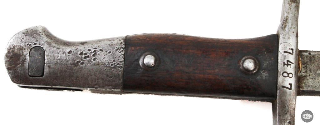 Turkish Masuer 1905 Short Bayonet Bayonet W/ Scabbard - 7