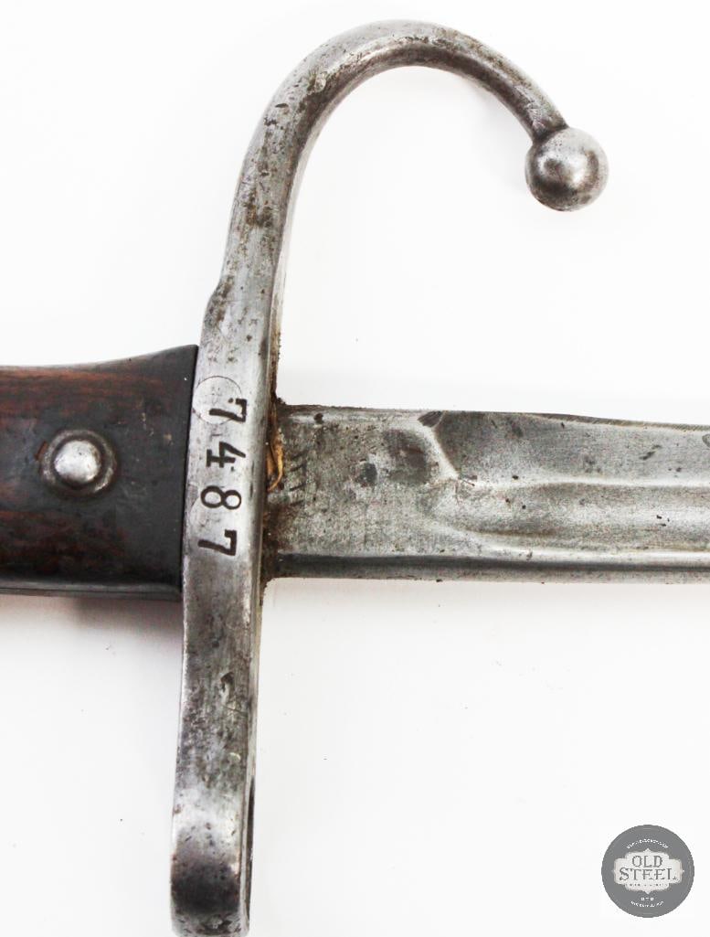 Turkish Masuer 1905 Short Bayonet Bayonet W/ Scabbard - 8