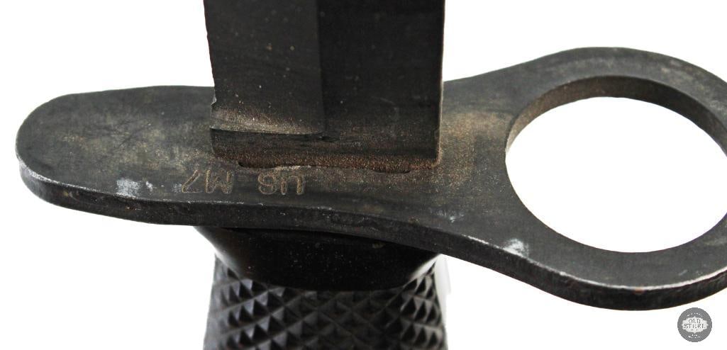 U.S. M7 Bayonet W/ M10 Black Plastic / Nylon Scabbard - BOC - 7